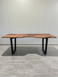 Стол компьютерный с вырезом дизайнерский лофт THETABLE RU 200х90 1.18/2.1