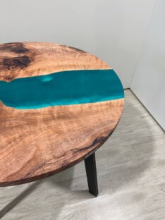 Стол кухонный обеденный круглый дизайнерский лофт THETABLE RU 80х32 3.14/4.1