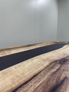 Стол кухонный обеденный прямоугольный дизайнерский лофт THETABLE RU 250х100 3.19/1.1
