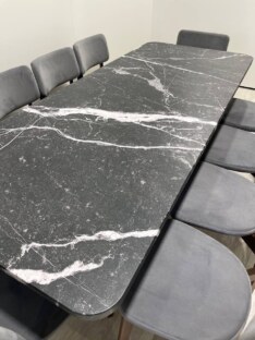 Стол кухонный обеденный прямоугольный дизайнерский лофт THETABLE RU 250х100 2.12.2/1.1