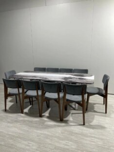 Стол кухонный обеденный прямоугольный дизайнерский лофт THETABLE RU 220х90 3.23/3.2