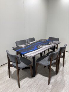Стол кухонный обеденный прямоугольный дизайнерский лофт THETABLE RU 120х80 4.17/3.1