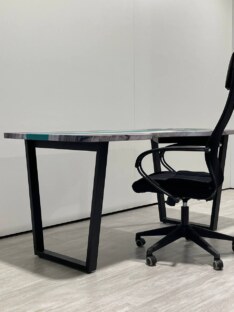 Стол компьютерный с вырезом дизайнерский лофт THETABLE RU 160х80 3.43/2.1