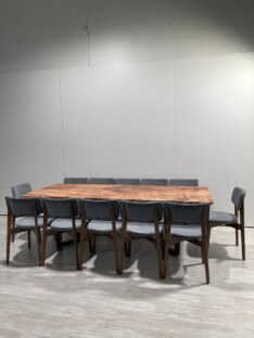 Стол кухонный обеденный прямоугольный дизайнерский лофт THETABLE RU 250х100 1.18/3.1