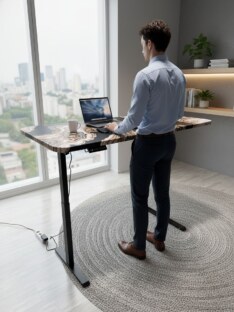 Стол компьютерный с подъемным механизмом дизайнерский лофт THETABLE 120х80 2.71/14.1