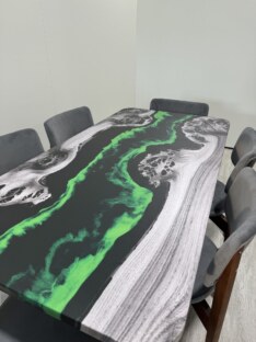 Стол кухонный обеденный прямоугольный дизайнерский лофт THETABLE RU 160х80 4.19/6.2