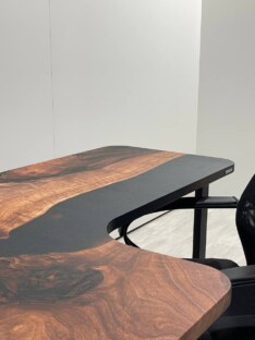 Стол письменный угловой дизайнерский лофт THETABLE RU 120х120 3.1/3.1 Стол письменный угловой дизайнерский лофт THETABLE RU 120х120 3.1/3.1
