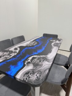 Стол кухонный обеденный прямоугольный дизайнерский лофт THETABLE RU 120х80 4.17/3.2