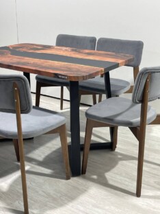 Стол кухонный обеденный прямоугольный дизайнерский лофт THETABLE RU 120х80 3.1/1.1 Стол кухонный обеденный прямоугольный дизайнерский лофт THETABLE RU 120х80 3.1/1.1