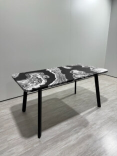 Стол кухонный обеденный прямоугольный дизайнерский лофт THETABLE RU 160х80 2.72/4.1