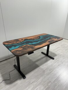 Стол компьютерный с подъемным механизмом дизайнерский лофт THETABLE RU 140х80 4.5/14.1