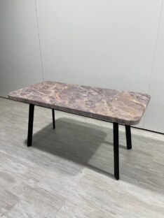 Стол кухонный обеденный прямоугольный дизайнерский лофт THETABLE RU 160х80 2.57/4.1