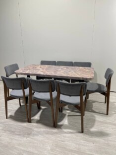 Стол кухонный обеденный прямоугольный дизайнерский лофт THETABLE RU 160х80 2.57/4.1