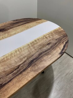 Стол кухонный обеденный овальный дизайнерский лофт THETABLE RU 250х100 3.22/1.1 Стол кухонный обеденный овальный дизайнерский лофт THETABLE RU 250х100 3.22/1.1