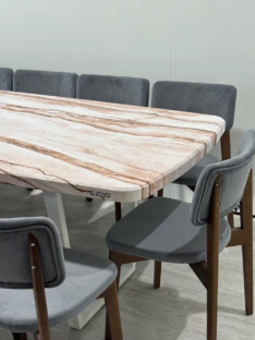 Стол кухонный обеденный евро дизайнерский лофт THETABLE RU 250х100 6.6/2.2