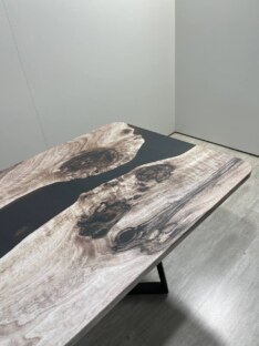 Стол кухонный обеденный прямоугольный дизайнерский лофт THETABLE RU 250х100 3.30/1.1