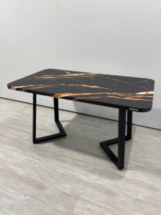 Стол кухонный обеденный прямоугольный дизайнерский лофт THETABLE RU 120х80 2.7/1.1