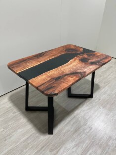 Стол кухонный обеденный прямоугольный дизайнерский лофт THETABLE 120х80 3.8/1.1