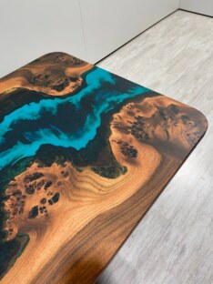 Стол журнальный прямоугольный дизайнерский лофт THETABLE RU 120х80 4.5/5.1