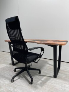 Стол компьютерный с вырезом дизайнерский лофт THETABLE RU 160х80 3.12/2.1