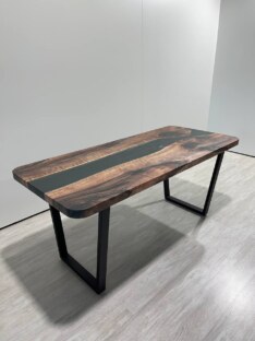 Стол кухонный обеденный прямоугольный дизайнерский лофт THETABLE RU 180х80 3.47/2.1