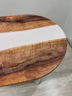 Стол кухонный обеденный овальный THETABLE RU 160х80 3.11/1.2