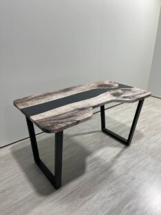 Стол письменный с вырезом дизайнерский лофт THETABLE RU 120х80 3.30/2.1 Стол письменный с вырезом дизайнерский лофт THETABLE RU 120х80 3.30/2.1