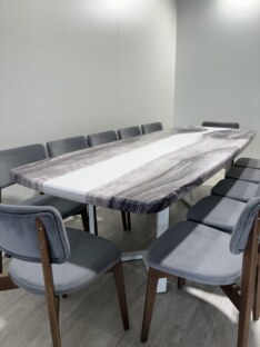 Стол кухонный обеденный евро дизайнерский лофт THETABLE RU 250х100 3.23/3.2