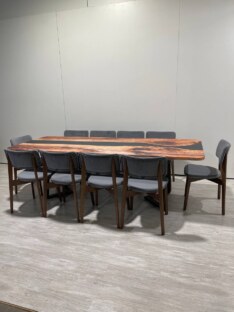 Стол кухонный обеденный прямоугольный дизайнерский лофт THETABLE RU 250х100 3.12/1.1 Стол кухонный обеденный прямоугольный дизайнерский лофт THETABLE RU 250х100 3.12/1.1