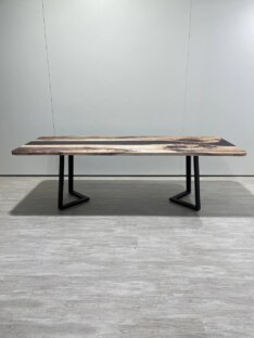 Стол кухонный обеденный прямоугольный дизайнерский лофт THETABLE RU 250х100 3.19/1.1