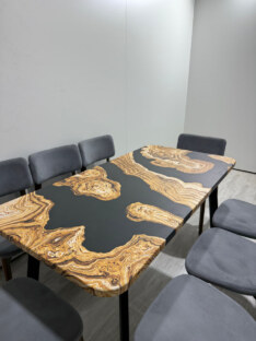 Стол кухонный обеденный прямоугольный дизайнерский лофт THETABLE RU 160х80 2.73/4.1