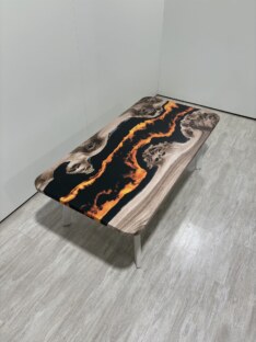 Стол журнальный прямоугольный дизайнерский лофт THETABLE RU 120х80 4.15/5.2