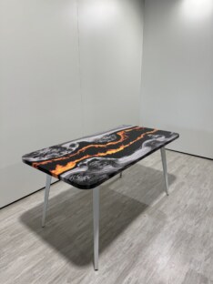 Стол кухонный обеденный прямоугольный дизайнерский лофт THETABLE RU 120х80 4.20/6.2