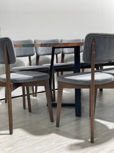Стол кухонный обеденный прямоугольный дизайнерский лофт THETABLE RU 250х100 3.10/1.1