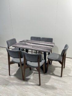 Стол кухонный обеденный прямоугольный дизайнерский лофт THETABLE RU 120х80 5.40/1.1