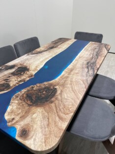 Стол кухонный обеденный прямоугольный дизайнерский лофт THETABLE RU 160х80 3.32/1.1