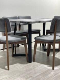 Стол кухонный обеденный прямоугольный дизайнерский лофт THETABLE RU 140х80 3.27/1.1 Стол кухонный обеденный прямоугольный дизайнерский лофт THETABLE RU 140х80 3.27/1.1
