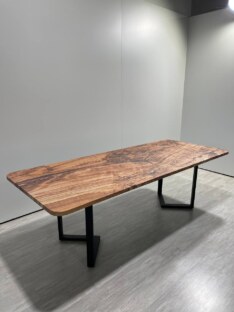 Стол кухонный обеденный прямоугольный дизайнерский лофт THETABLE RU 250х100 1.18/3.1