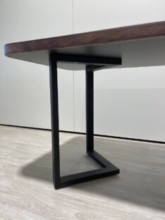 Стол кухонный обеденный прямоугольный дизайнерский лофт THETABLE RU 250х100 9.11/3.1