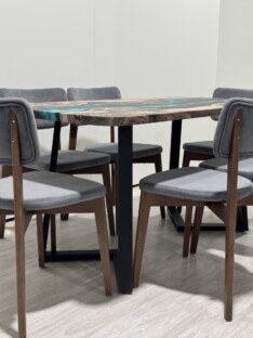 Стол кухонный обеденный прямоугольный дизайнерский лофт THETABLE RU 120х80 4.13/1.1