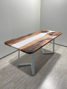 Стол кухонный обеденный прямоугольный дизайнерский лофт THETABLE RU 180х80 3.11/1.2