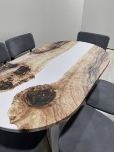 Стол кухонный обеденный овальный дизайнерский лофт THETABLE RU 160х80 3.22/3.2 Стол кухонный обеденный овальный дизайнерский лофт THETABLE RU 160х80 3.22/3.2