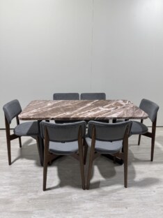 Стол кухонный обеденный прямоугольный дизайнерский лофт THETABLE RU 160х80 2.63/3.1
