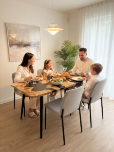 Стол кухонный обеденный прямоугольный дизайнерский лофт THETABLE RU 120х80 2.73/6.1