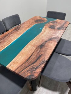 Стол кухонный обеденный прямоугольный дизайнерский лофт THETABLE RU 140х80 3.14/1.1
