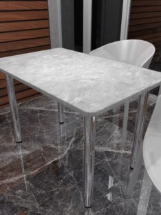 Стол кухонный обеденный прямоугольный дизайнерский лофт THETABLE RU 102х69 2.15/11.3