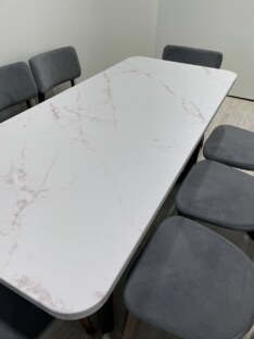 Стол кухонный обеденный прямоугольный дизайнерский лофт THETABLE RU 160х80 2.21/3.1