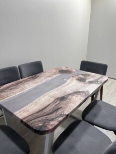 Стол кухонный обеденный прямоугольный дизайнерский лофт THETABLE 120х80 3.28/2.2