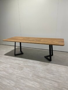 Стол кухонный обеденный прямоугольный дизайнерский лофт THETABLE RU 250х100 8.13/1.1