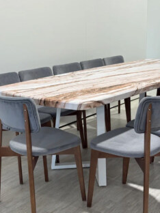 Стол кухонный обеденный евро дизайнерский лофт THETABLE RU 160х80 6.6/1.2